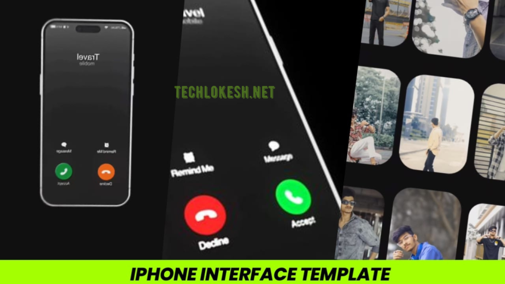 iPhone Interface Capcut Template Link 2024