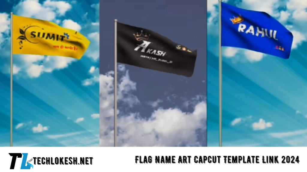 Flag Name Art Capcut Template Link 2024