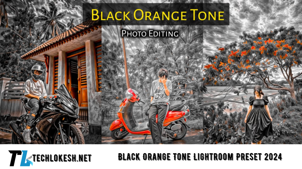 Black Orange Tone Lightroom Preset 2024