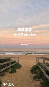 2023 In 60 Photos Capcut Template Link 2024