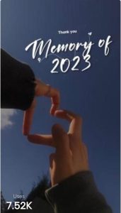 2024 Memories Capcut Template Link 2024