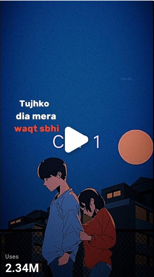 Tujhko diya mera waqt sabhi capcut template link 2024